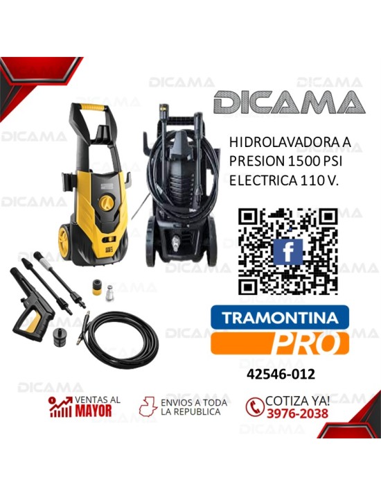 HIDROLAVADORA ELECTRICA 1500 PSI PRESION