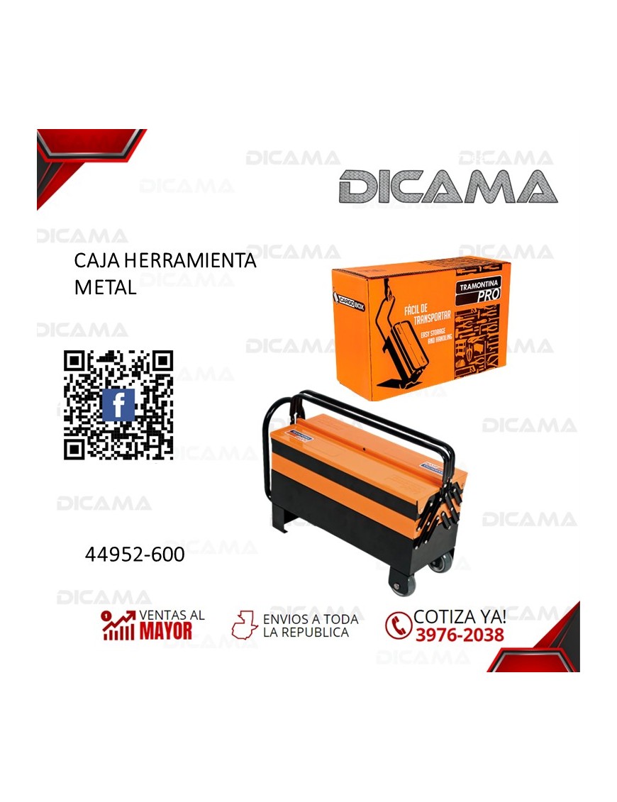CAJA HERRAMIENTA METAL 5 CAJONES