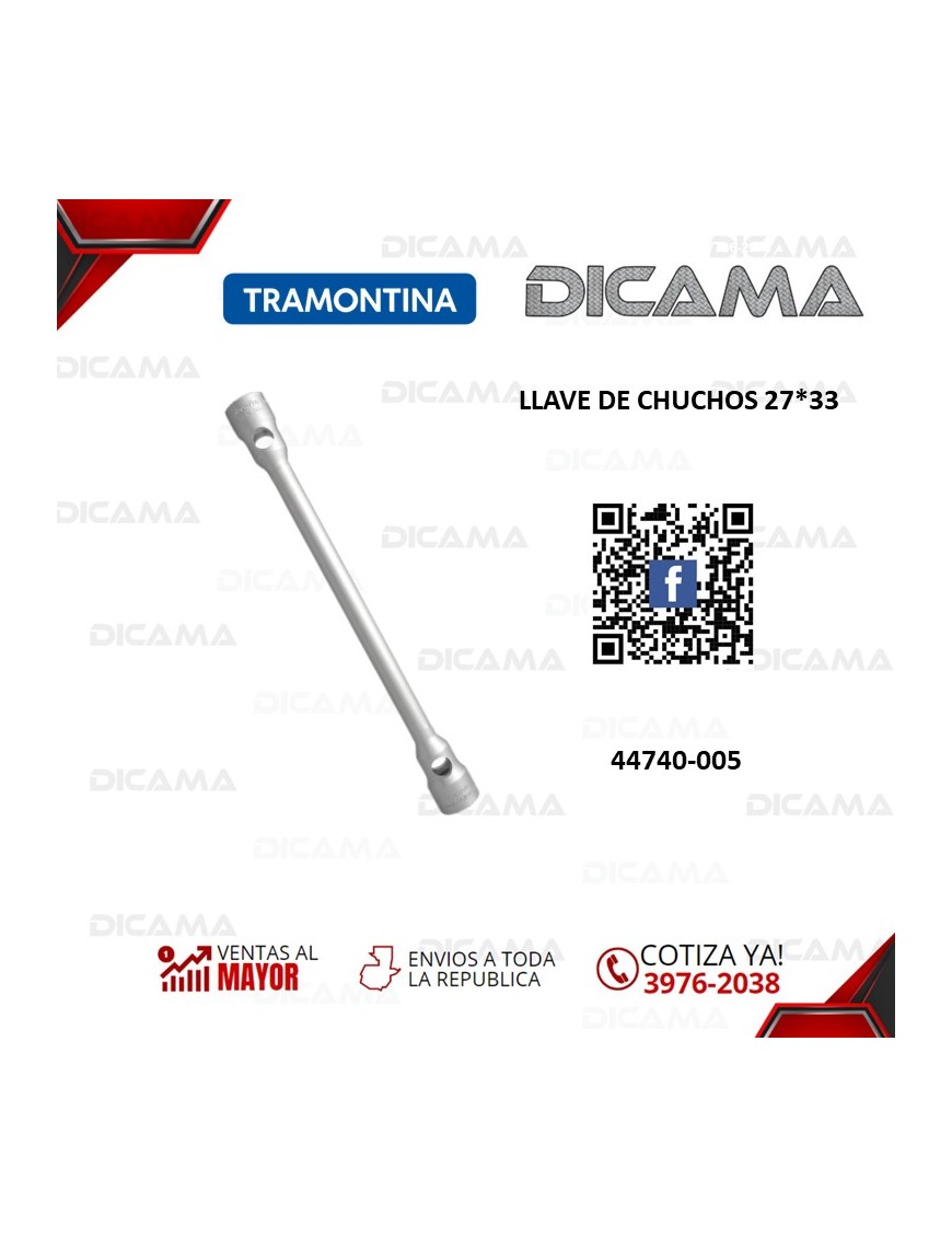 LLAVE DE CHUCHOS RECTA CAMION 27X33MM