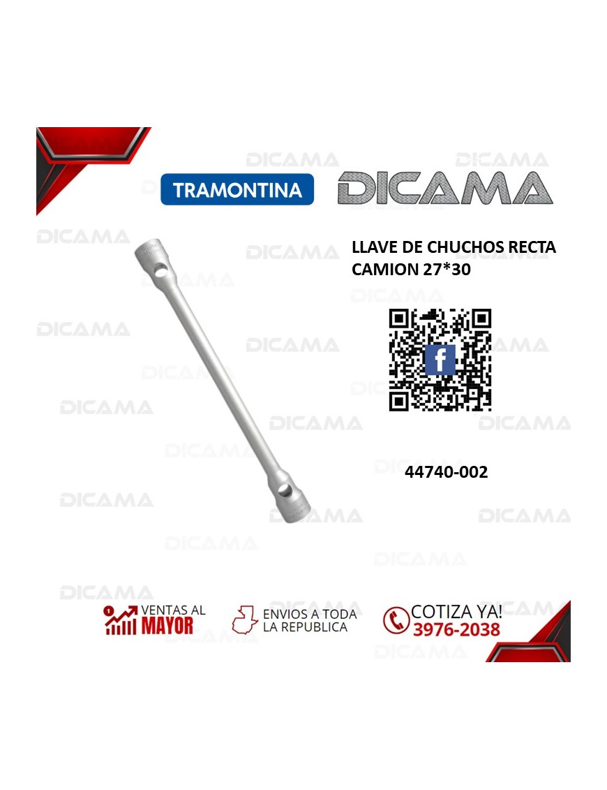 LLAVE DE CHUCHOS RECTA CAMION 27X30MM