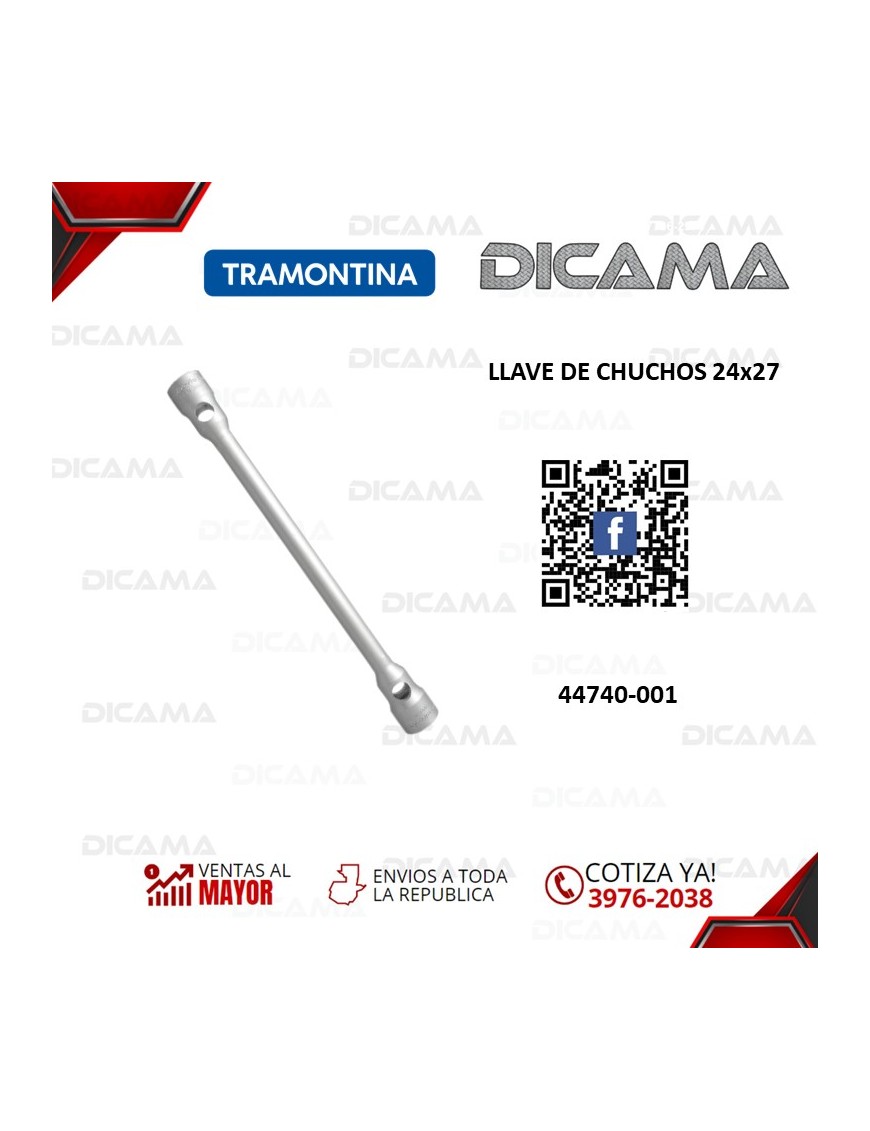LLAVE DE CHUCHOS RECTA CAMION 24X27MM