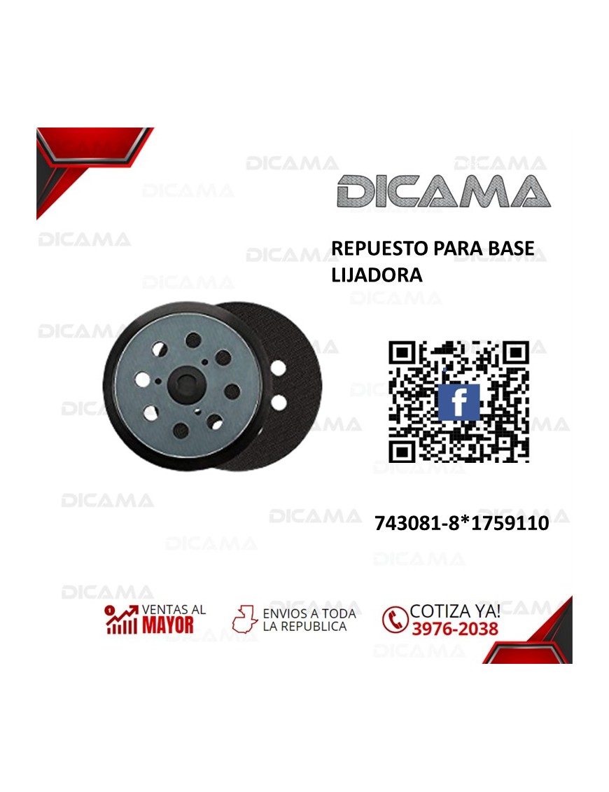 REPUESTO PARA BASE LIJADORA