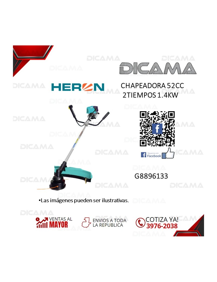 CHAPEADORA A GASOLINA 2 TIEMPOS 52CC 1.4KW