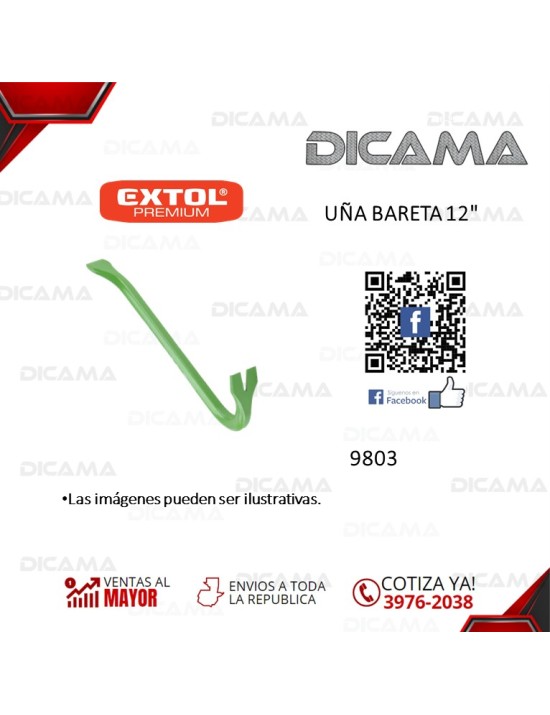 UÑA BARETA 12 EXTOL 9803