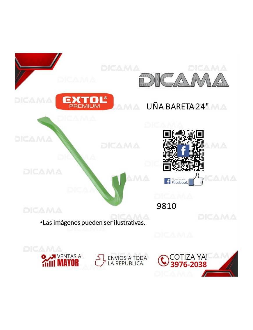 UÑA BARETA 24 EXTOL 9810
