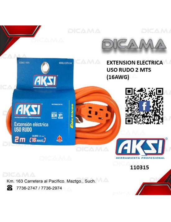 EXTESION ELECTRICA 2 METROS NARANJA USO RUDO (16)