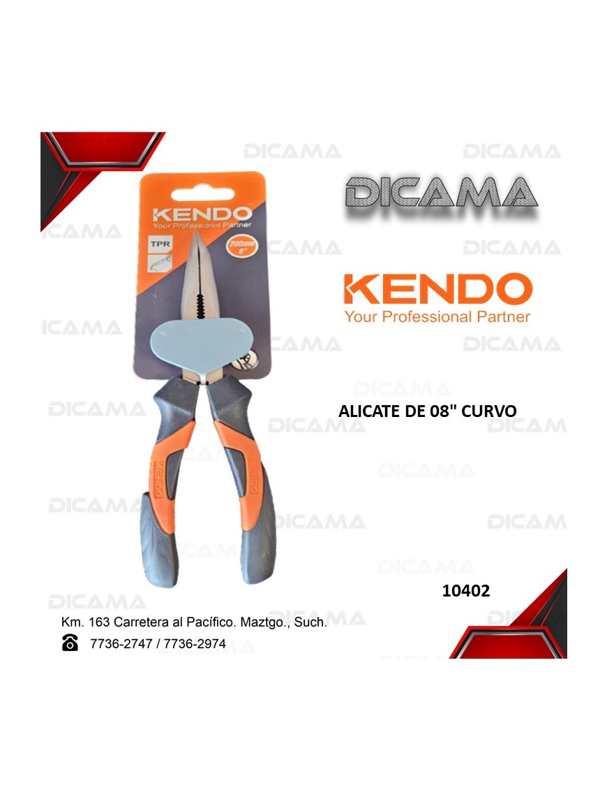 ALICATE 8" CURVO