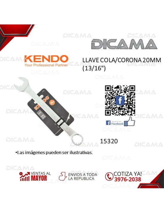 LLAVE COLA/CORONA 20MM (13/16")
