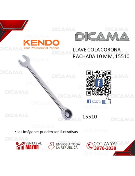 LLAVE COLA CORONA RACHADA 10 MM,