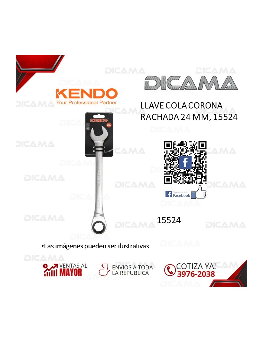 LLAVE COLA CORONA RACHADA 24 MM,   15524