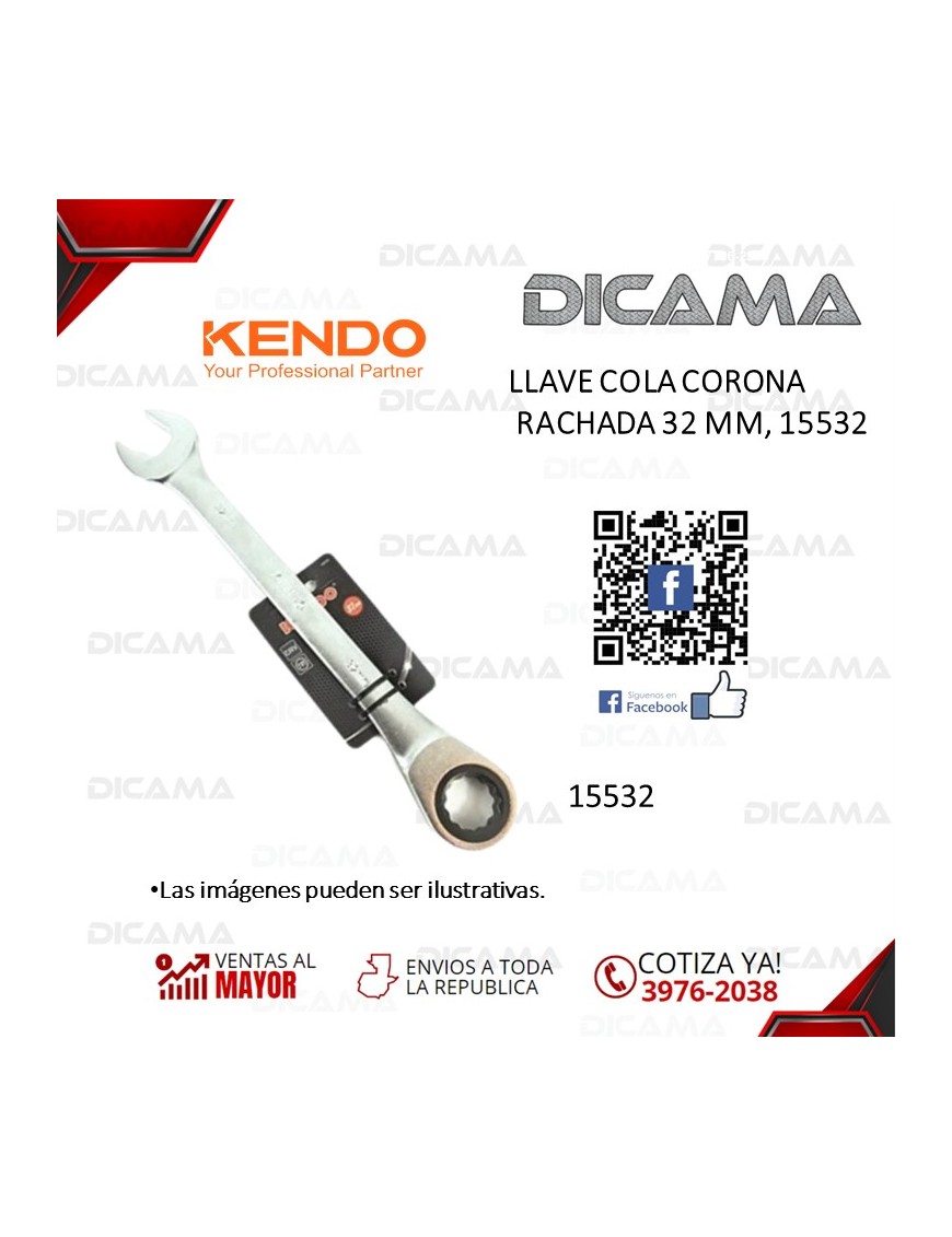 LLAVE COLA CORONA RACHADA 32 MM,   15532