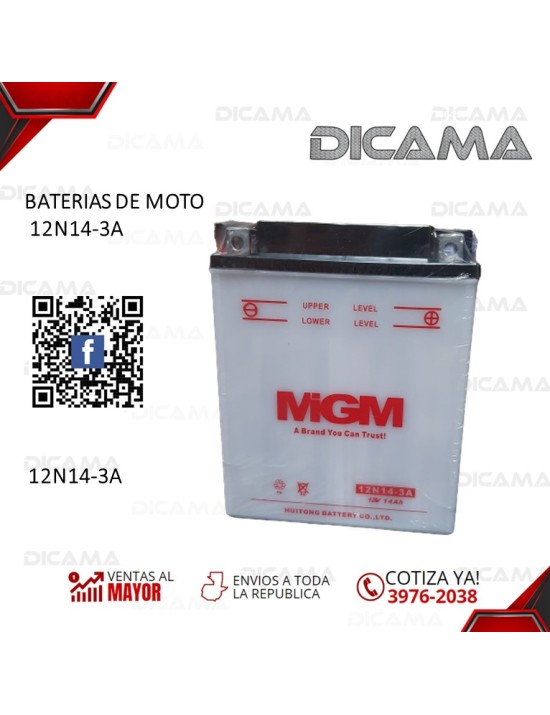 BATERIAS DE MOTO 12N14-3A