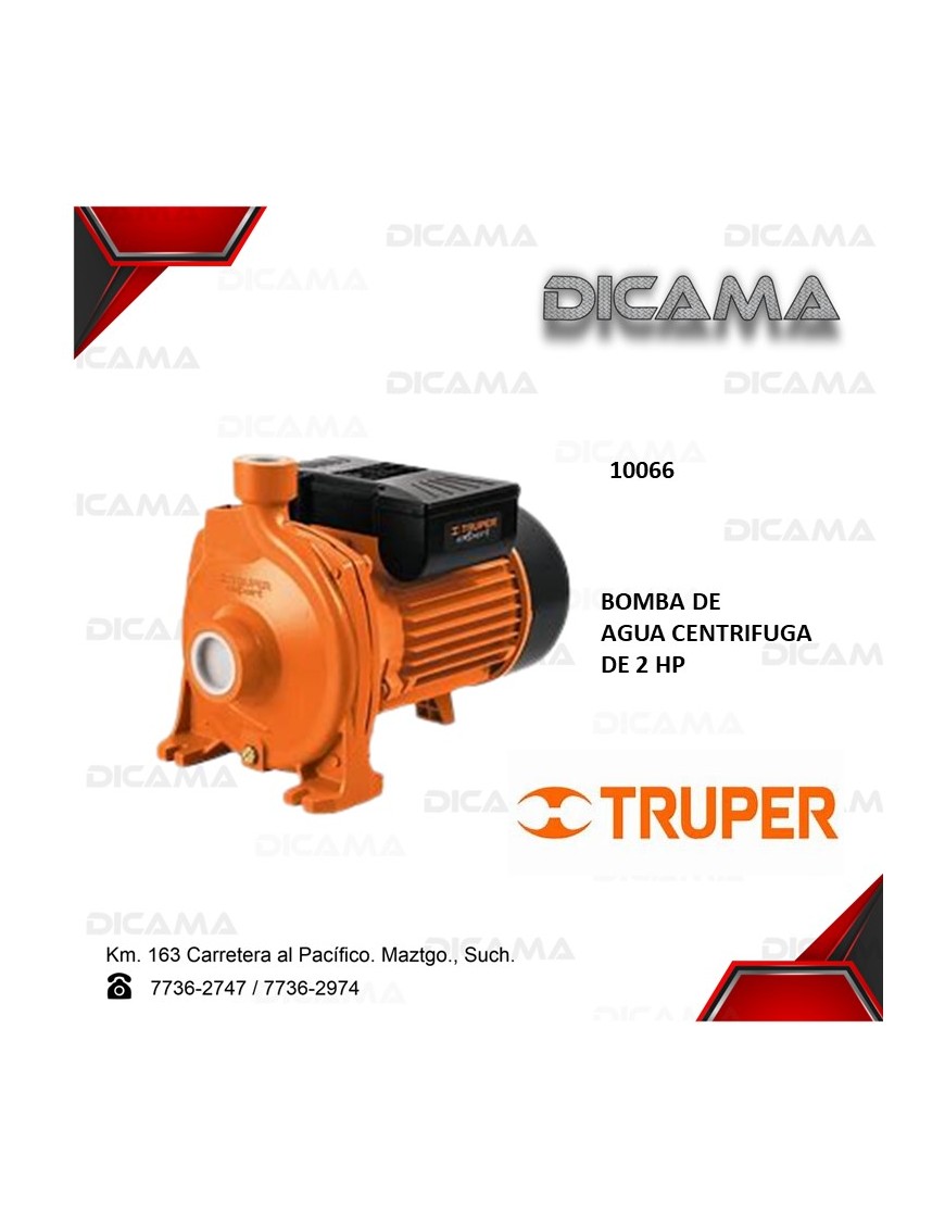 BOMBA DE AGUA 2" HP CENTRIFUGA