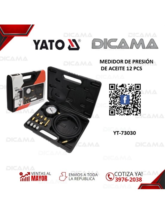 MEDIDOR DE PRESIÓN DE ACEITE 12 PCS