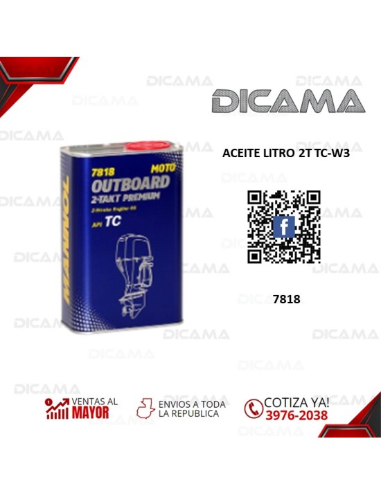 ACEITE LITRO 2T TC-W3
