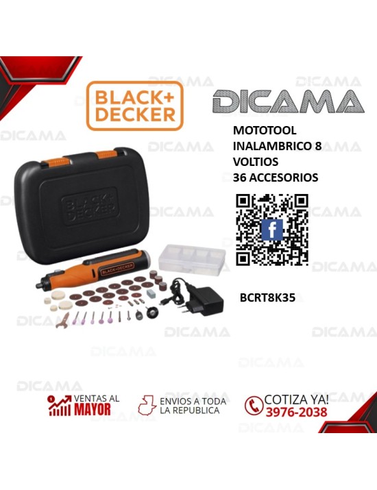 MOTOTOOL 36 PZAS INALAMBRICO 8 VOLTIOS