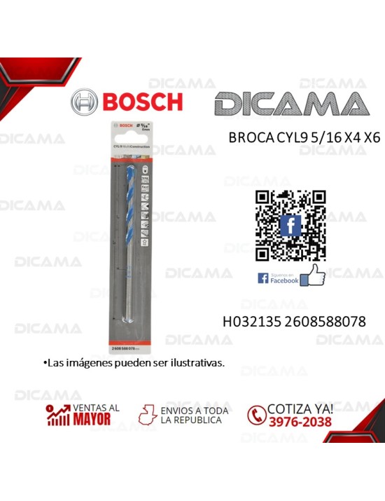 BROCA CYL9 5/16 X4 X6