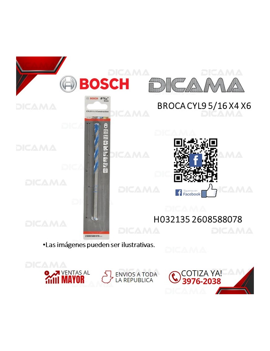 BROCA CYL9 5/16 X4 X6