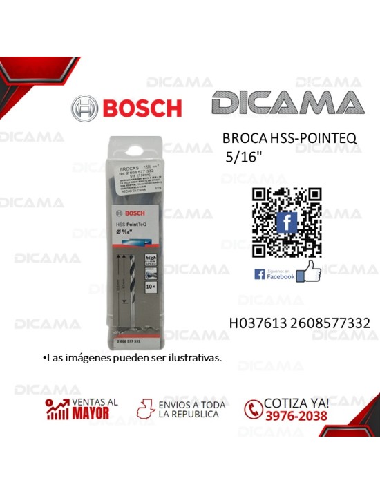 BROCA HSS-POINTEQ   5/16"