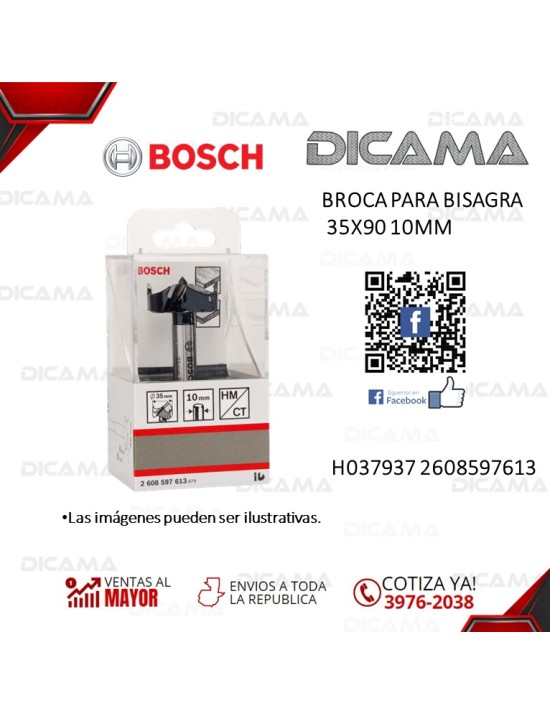BROCA PARA BISAGRA 35X90 10MM