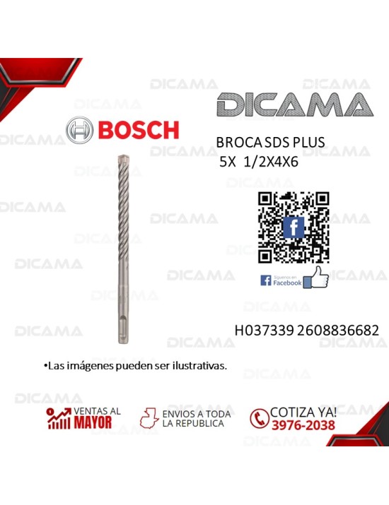 BROCA SDS PLUS 5X   1/2X4X6