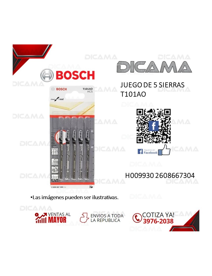 JUEGO DE 5 SIERRAS T101AO