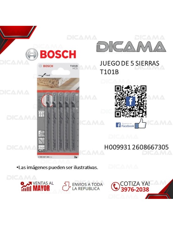 JUEGO DE 5 SIERRAS T101B