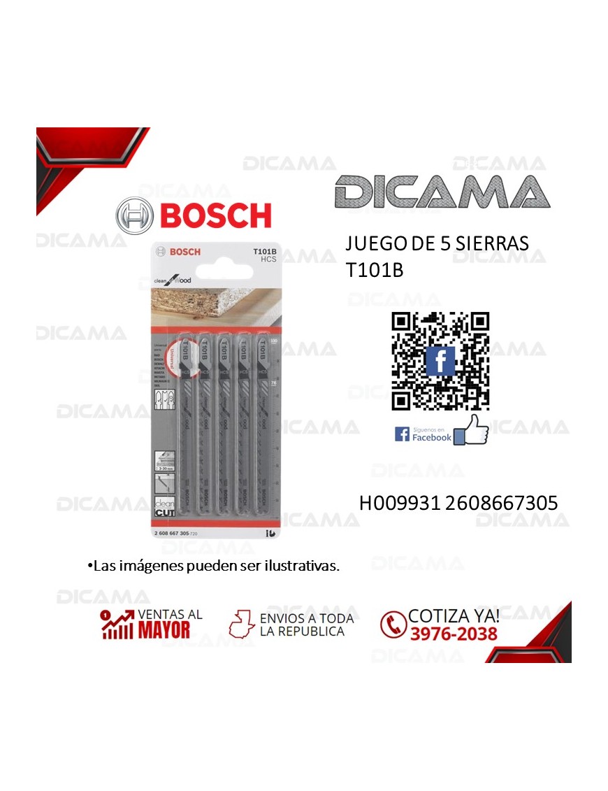 JUEGO DE 5 SIERRAS T101B