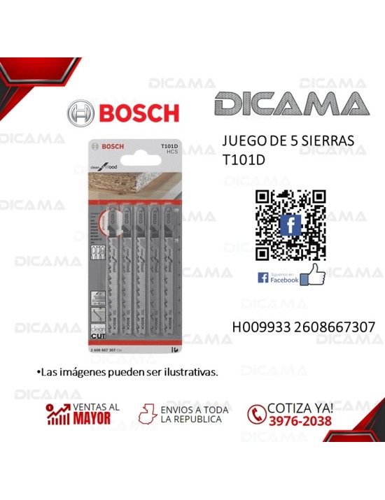 JUEGO DE 5 SIERRAS T101D
