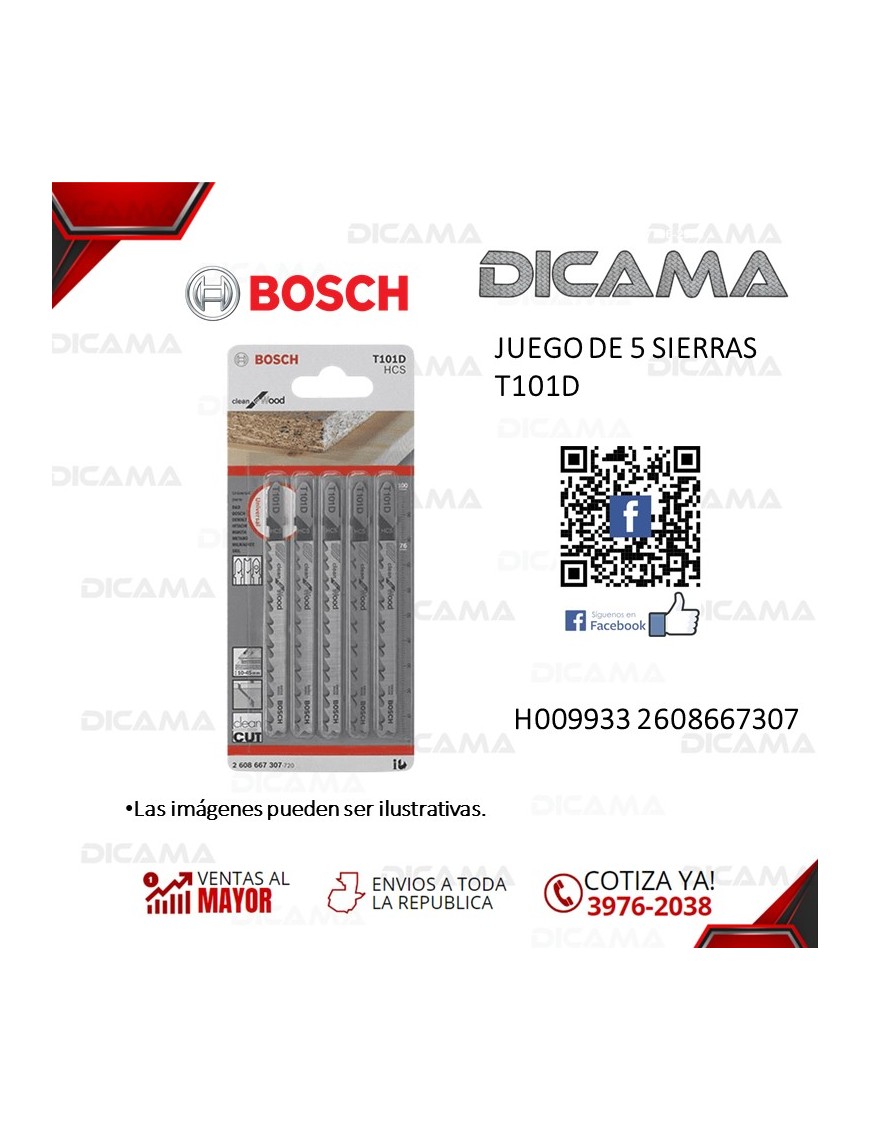 JUEGO DE 5 SIERRAS T101D