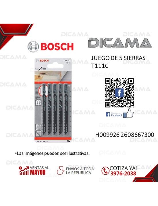 JUEGO DE 5 SIERRAS T111C
