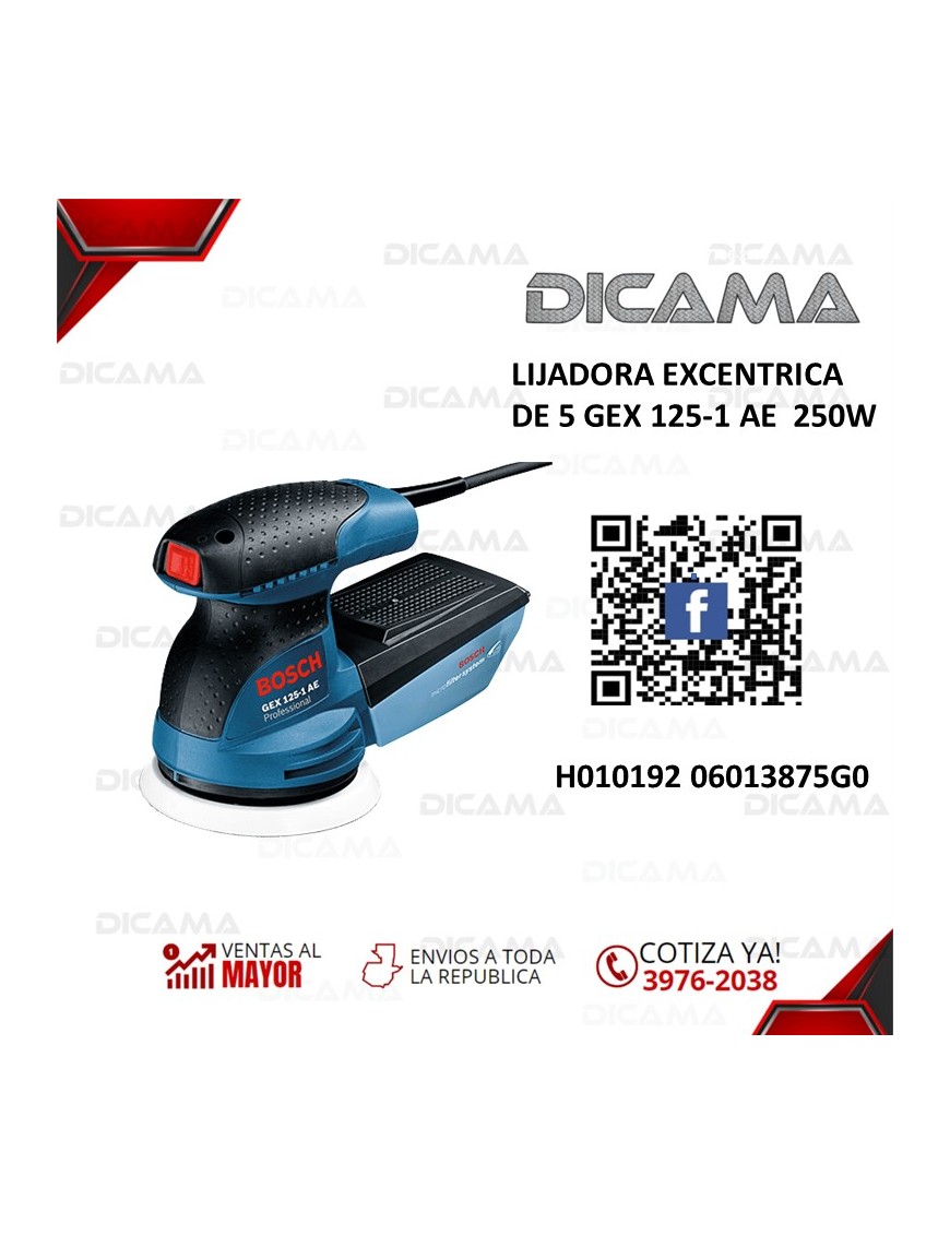 LIJADORA EXCENTRICA 5" GEX 125-1 AE  250W