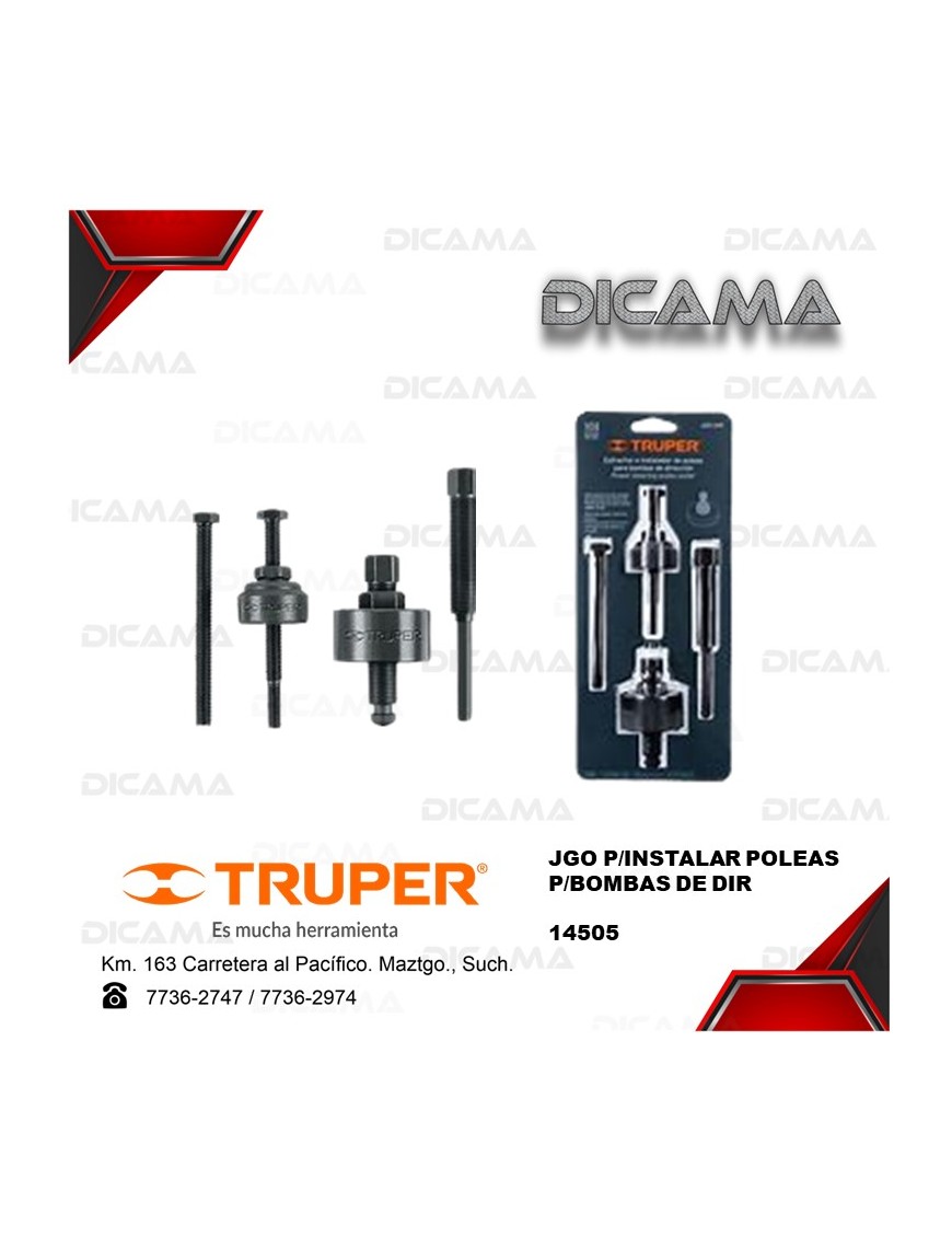 EXTRACTOR DE BOMBAS DE DIRECCION