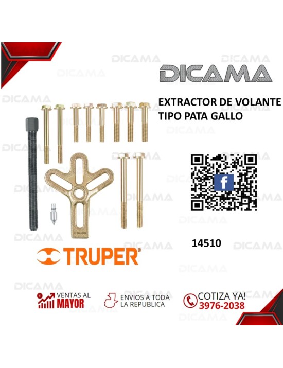 EXTRACTOR DE VOLANTE TIPO PATA GALLO