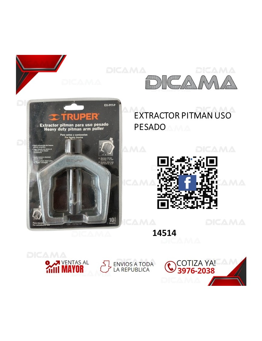 EXTRACTOR PITMAN USO PESADO
