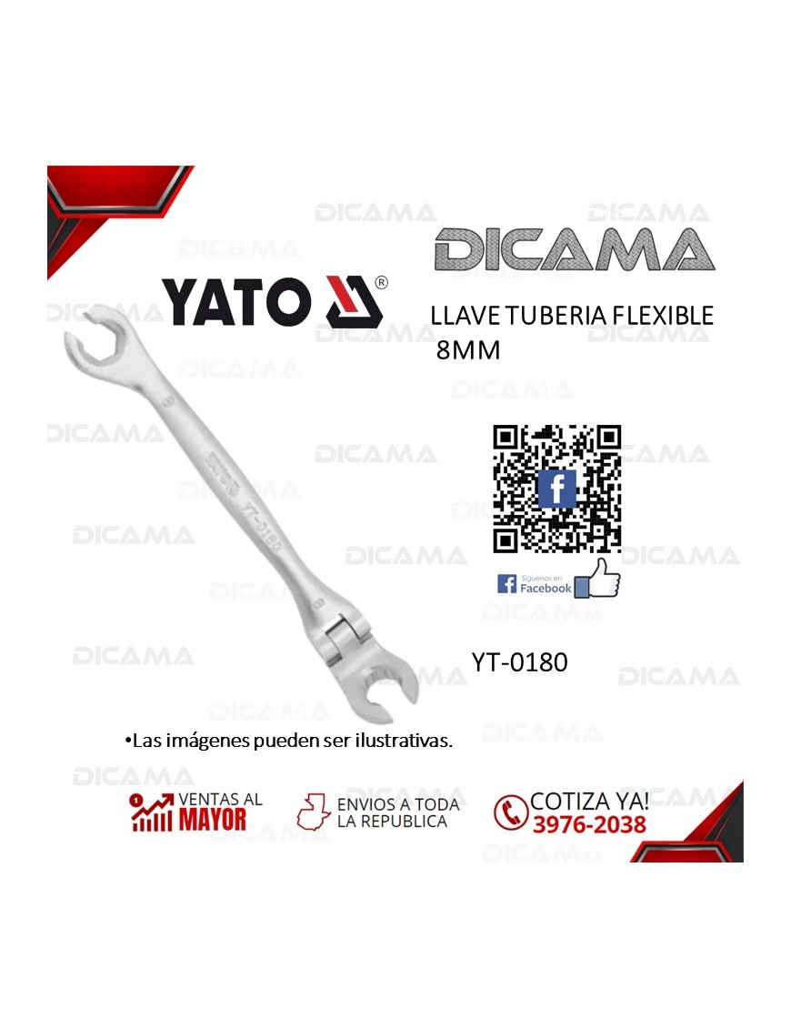 LLAVE TUBERIA FLEXIBLE 8MM