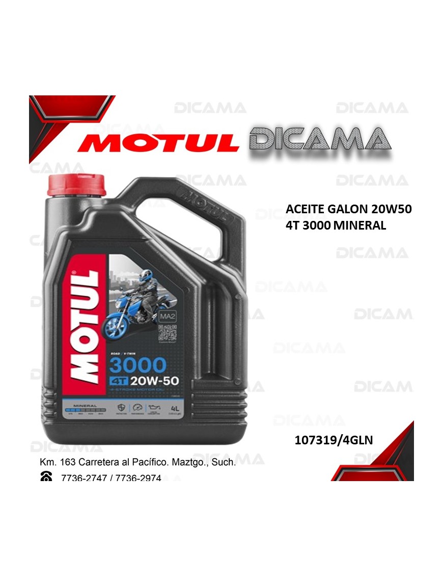 ACEITE GALON 20W50
