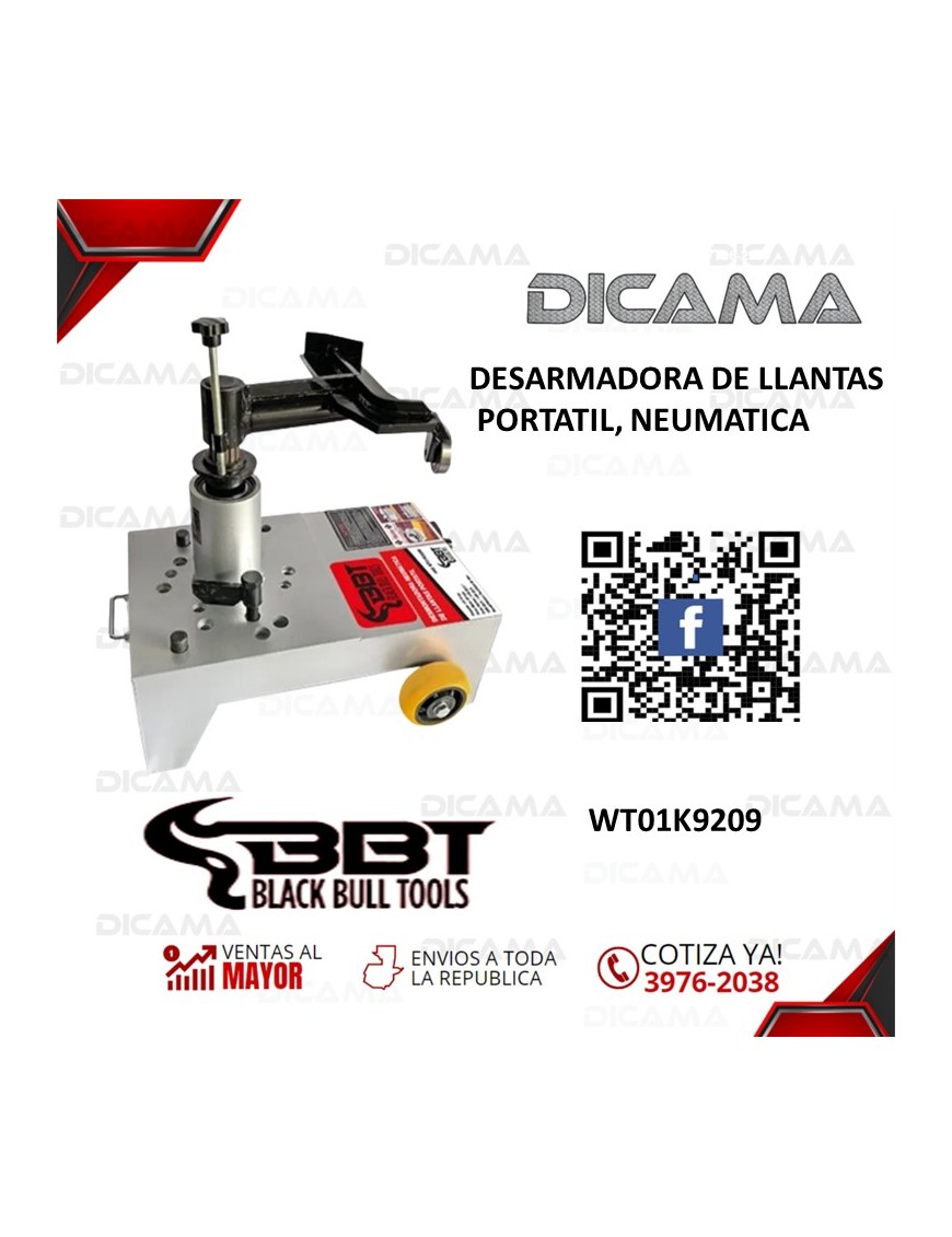 DESARMADORA DE LLANTAS PORTATIL, NEUMATICA