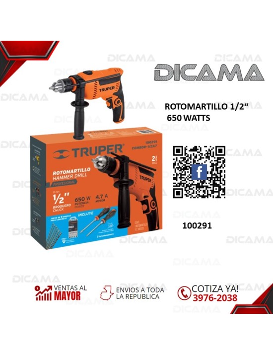 ROTOMARTILLO 1/2" 650 WATTS