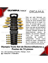 DESARMADOR JGO 74 PZS PUNTAS Y BROCAS