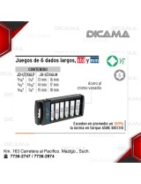 COPAS JUEGO RAIZ 1/2"  6 PZAS 9/16"-7/8"LARGAS STD