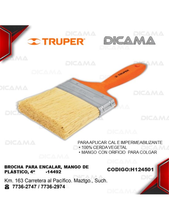 BROCHA 4" PARA ENCALAR MANGO PLASTICO
