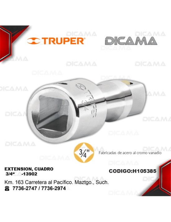 EXTENSION RAIZ 3/4 4"