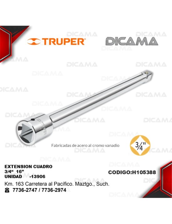 EXTENSION RAIZ 3/4 16"