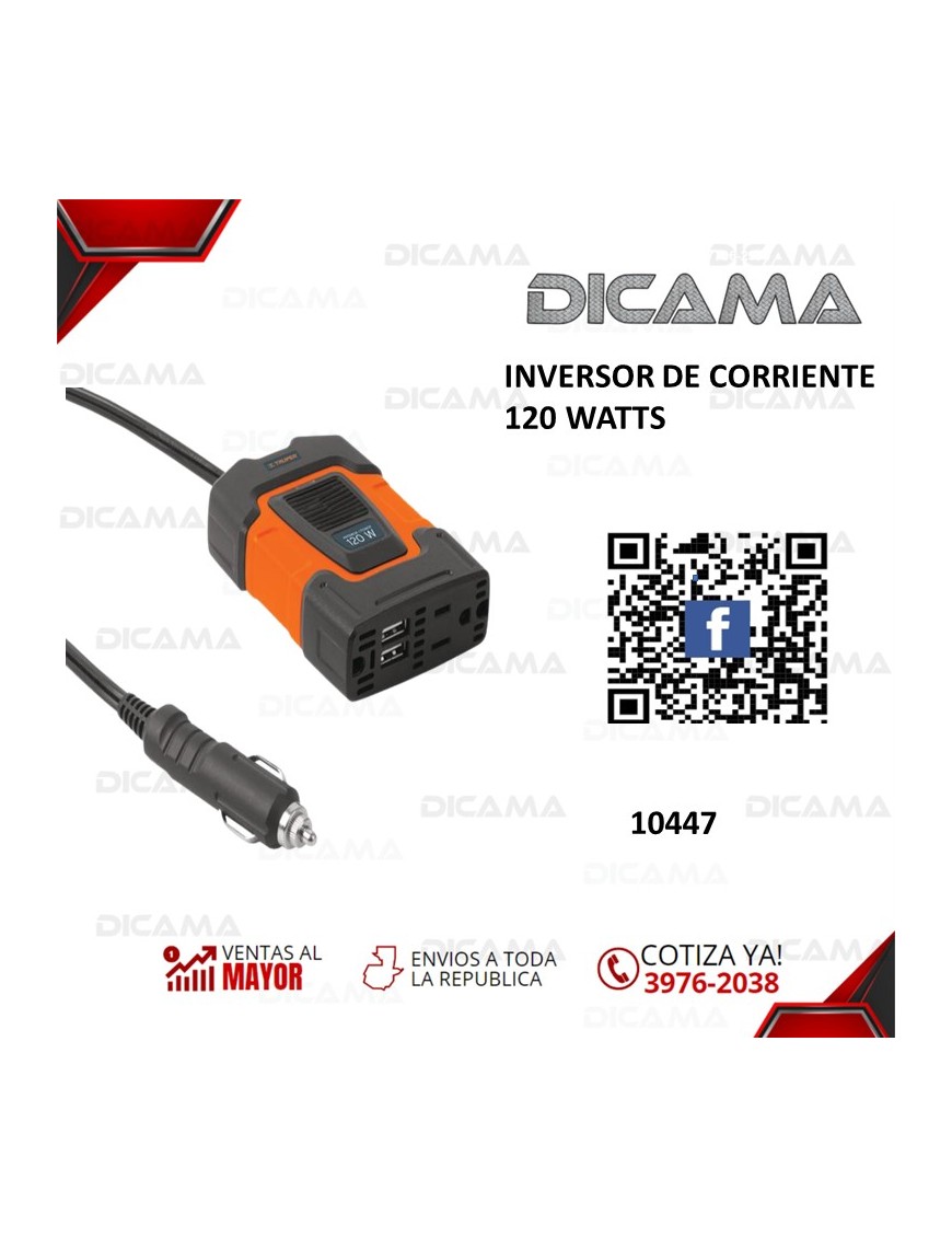 INVERSOR DE CORRIENTE 120 WATTS