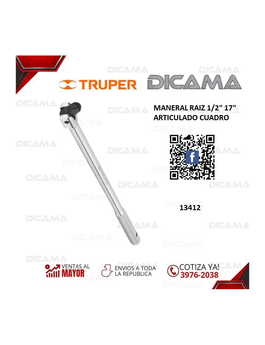 MANERAL RAIZ 1/2" 17" ARTICULADO CUADRO