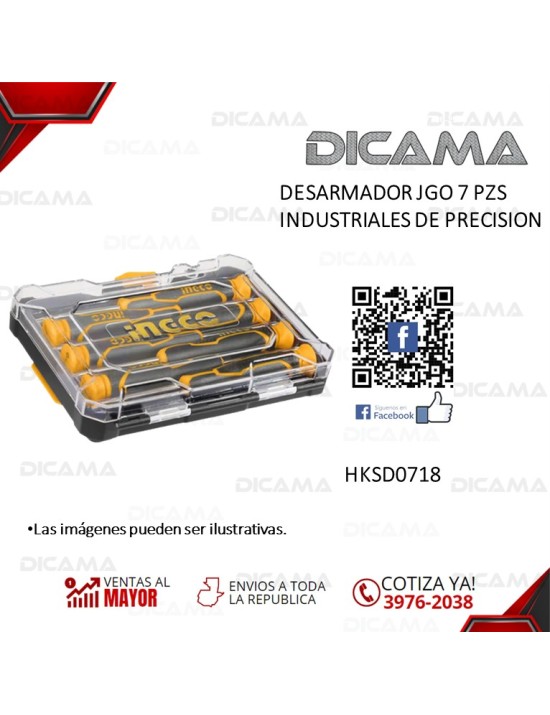 DESARMADOR JGO 7 PZS INDUSTRIALES DE PRECISION