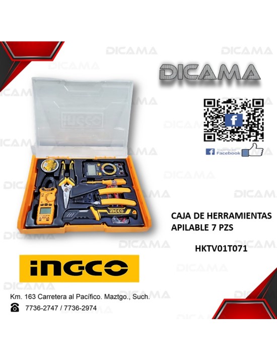 CAJA DE HERRAMIENTAS 7 PZS APILABLE