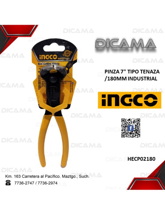 PINZA 7" TIPO TENAZA /180MM INDUSTRIAL