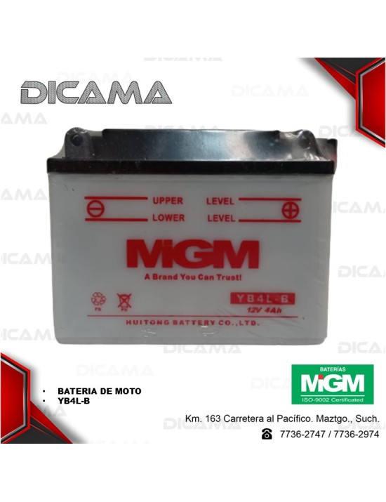 BATERIAS DE MOTO YB4-LB